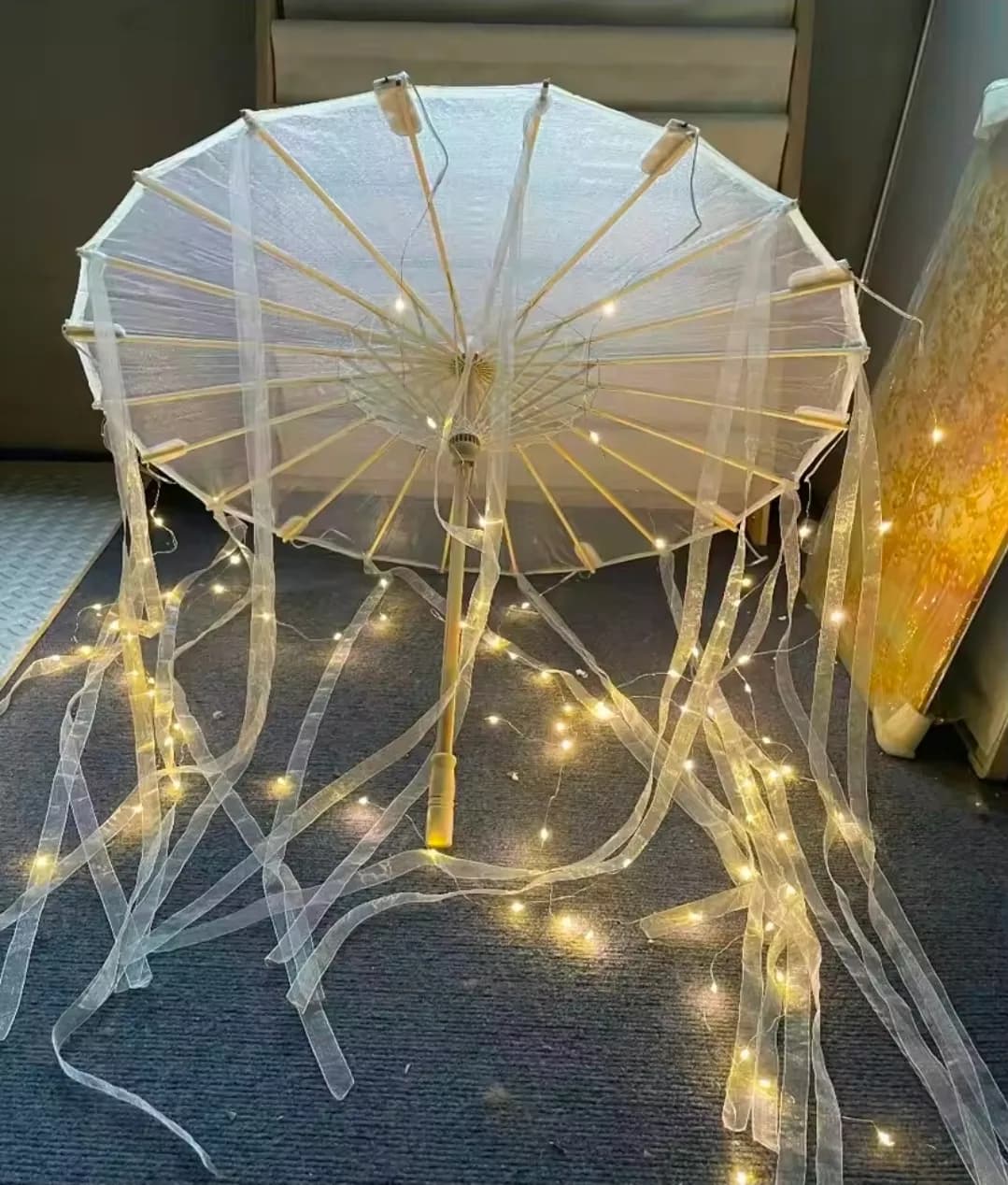 ✨ Ethereal Glowing Japanese LED Umbrella Decoration ✨