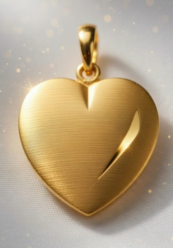 22K Gold Heart Pendant