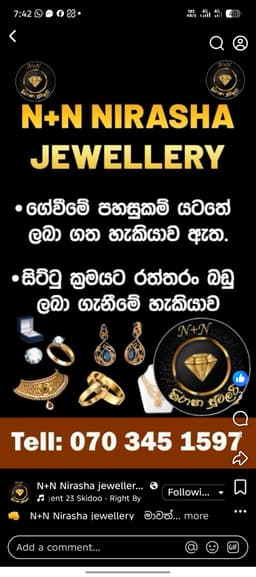 N+N Nirasha Jewellery